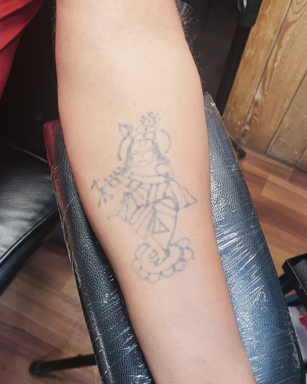 Krishna Tattoo before - Black Stain Tattoo Studio, Ahmedabad